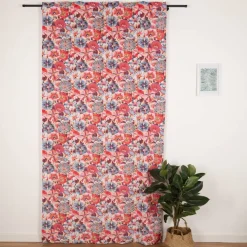Vorhang Samtvorhang Antonella Blüten mit Smok-Schlaufenband 245x130cm (HxB) oder Wunschmaß von SCHÖNER LEBEN.