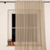 Vorhang Schlaufenbandschal Netzstruktur halbtransparent natur 140x245cm (BxH)