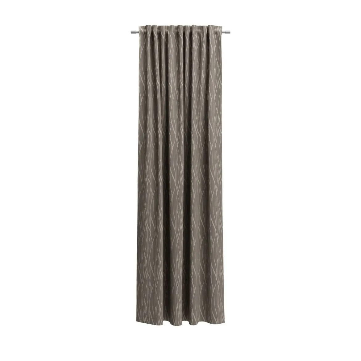 Vorhang Serenade verdeckte Schlaufen Satin braun 137x245cm (BxH)