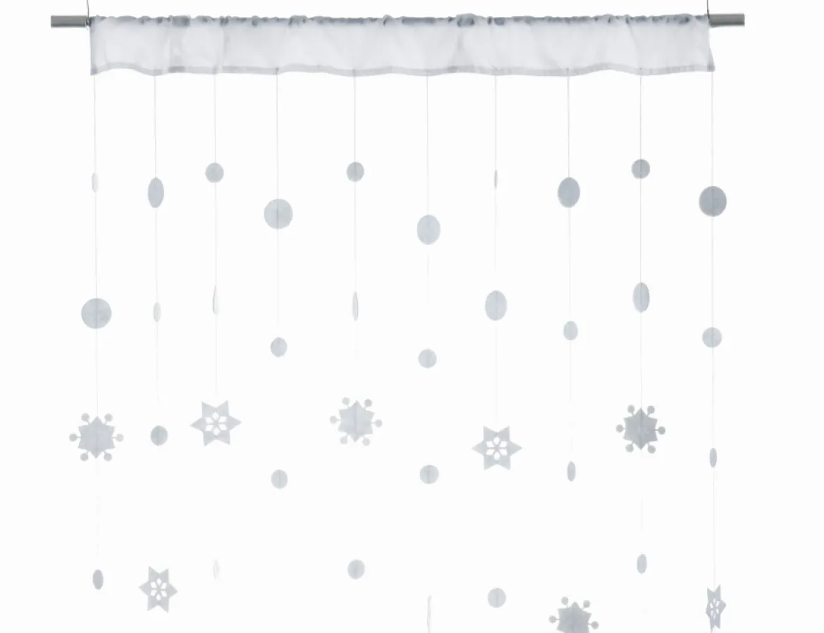 Vorhang SNOWFALL weiß 90x250cm