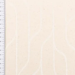 Vorhangstoff Dekostoff Double Face Art Deco Grafikdessin beige 1,35m Breite