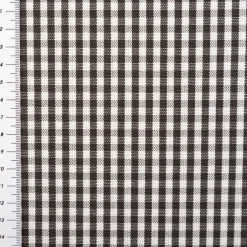 Vorhangstoff Dekostoff Föhr Mini Karo schwarz weiß 165cm Stoffbreite