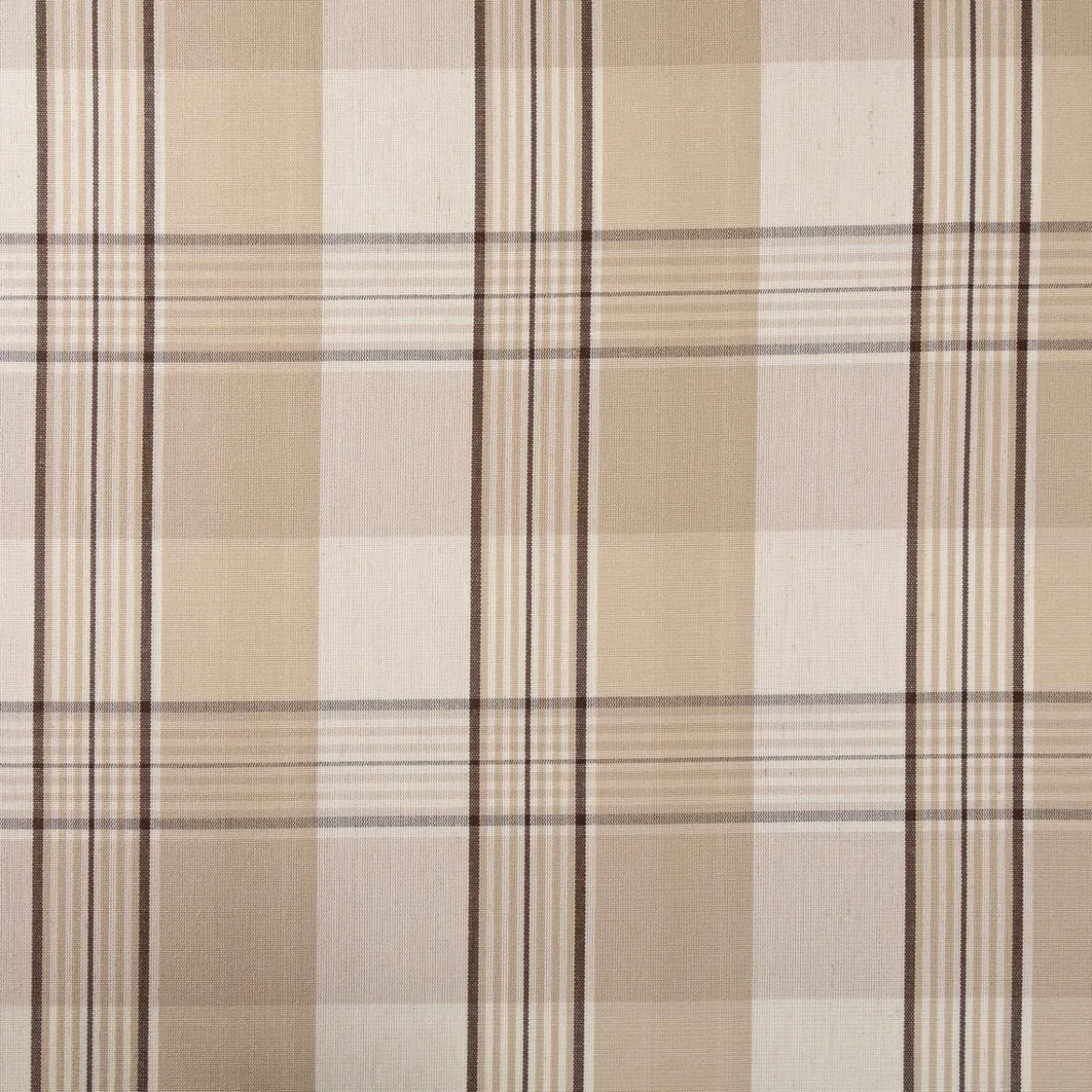 Vorhangstoff Dekostoff Hubertus Karos beige 160cm Stoffbreite
