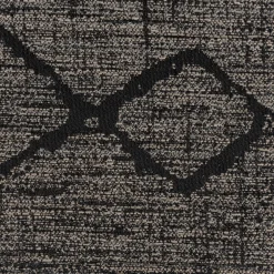 Vorhangstoff Dekostoff Jacquard Novo Hexagon schwarz-grau 154cm Breite