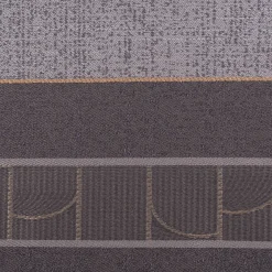 Vorhangstoff Dekostoff Jacquard Art Decó Streifen grau 160cm Breite