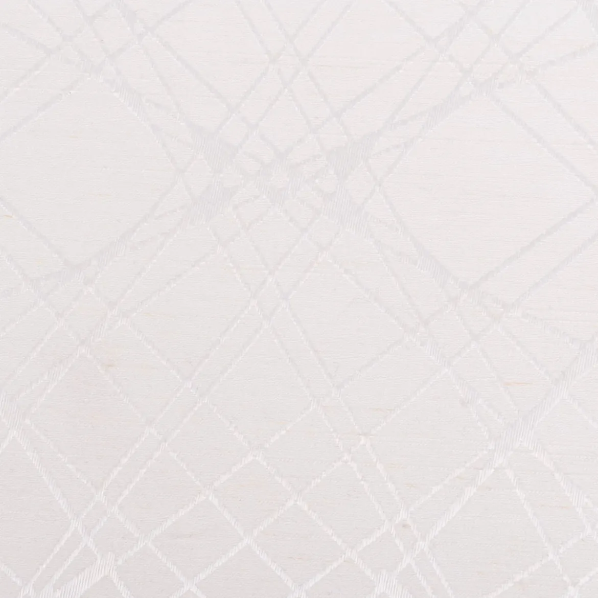 Vorhangstoff Dekostoff Jacquard Bosco blickdickt Grafik Linien wollweiß 154cm Breite
