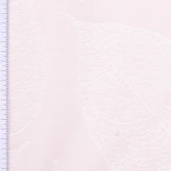 Vorhangstoff Dekostoff Jacquard Leave blickdickt Blätter hell-beige 150cm Breite