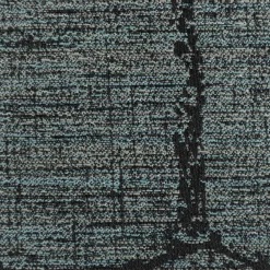 Vorhangstoff Dekostoff Jacquard Novo Hexagon petrol schwarz 154cm Breite
