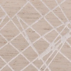 Vorhangstoff Dekostoff Jacquard Bosco blickdickt Grafik Linien beige 154cm Breite