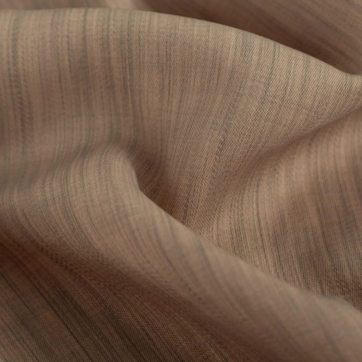 Vorhangstoff Dekostoff Menari Struktur meliert Beige 152cm Breite