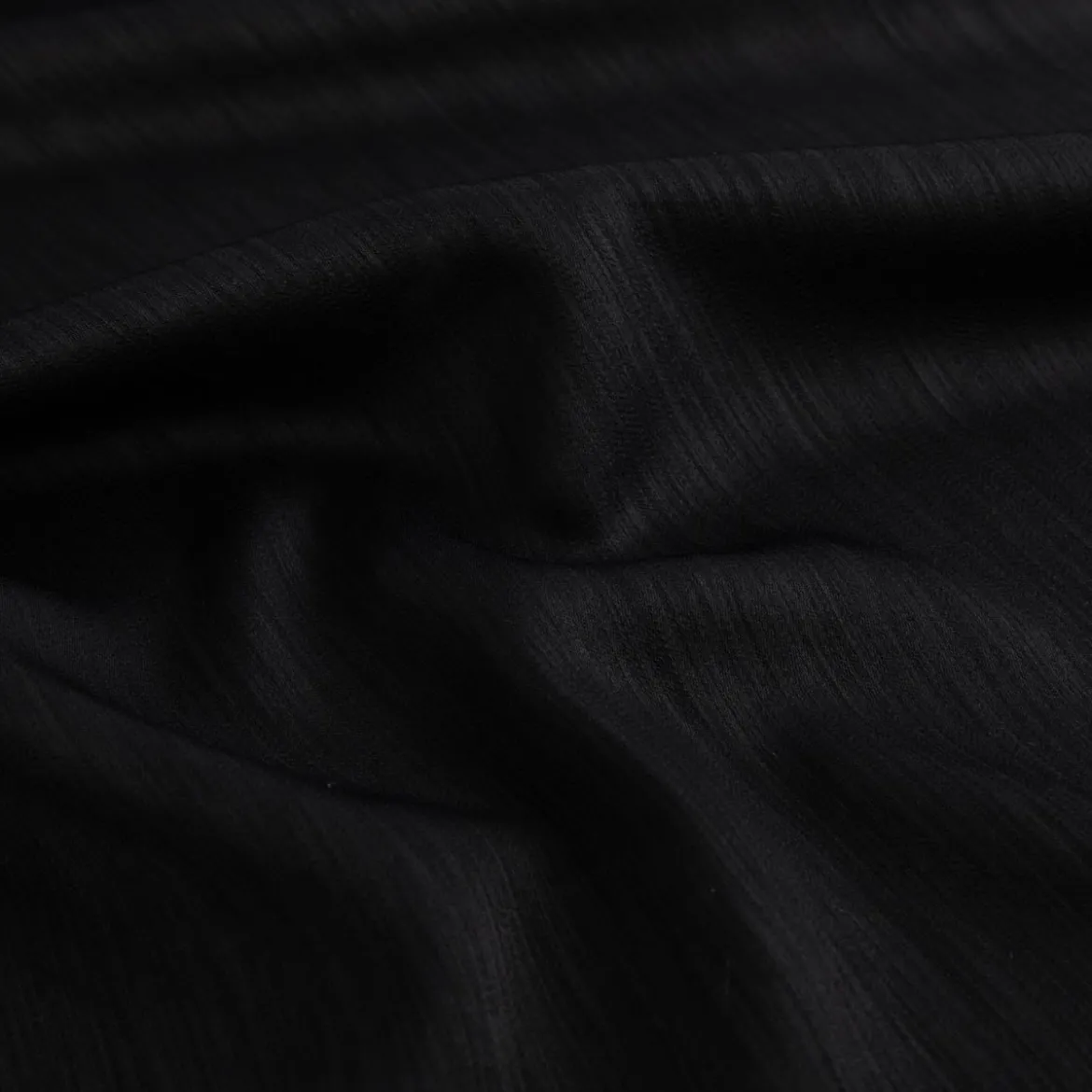 Vorhangstoff Dekostoff Menari Struktur meliert Schwarz 152cm Breite