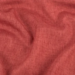 Vorhangstoff Dekostoff mit Strukturoptik in uni Terracotta pflegeleicht und weich fallend 1,50m Breite
