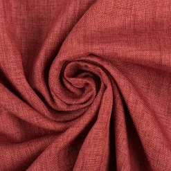 Vorhangstoff Dekostoff mit Strukturoptik in uni Terracotta pflegeleicht und weich fallend 1,50m Breite