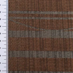 Vorhangstoff Jacquard Stoff Linux Braun und Grau 154cm Breite