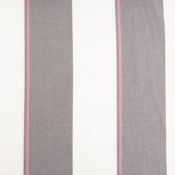 Vorhangstoff Jacquard Stoff Dekostoff Streifen grau ecru pink 165cm Stoffbreite