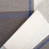 Vorhangstoff Jacquard Stoff Dekostoff Streifen grau ecru blau 165cm Stoffbreite