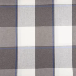 Vorhangstoff Jacquard Stoff Dekostoff Streifen grau ecru blau 165cm Stoffbreite