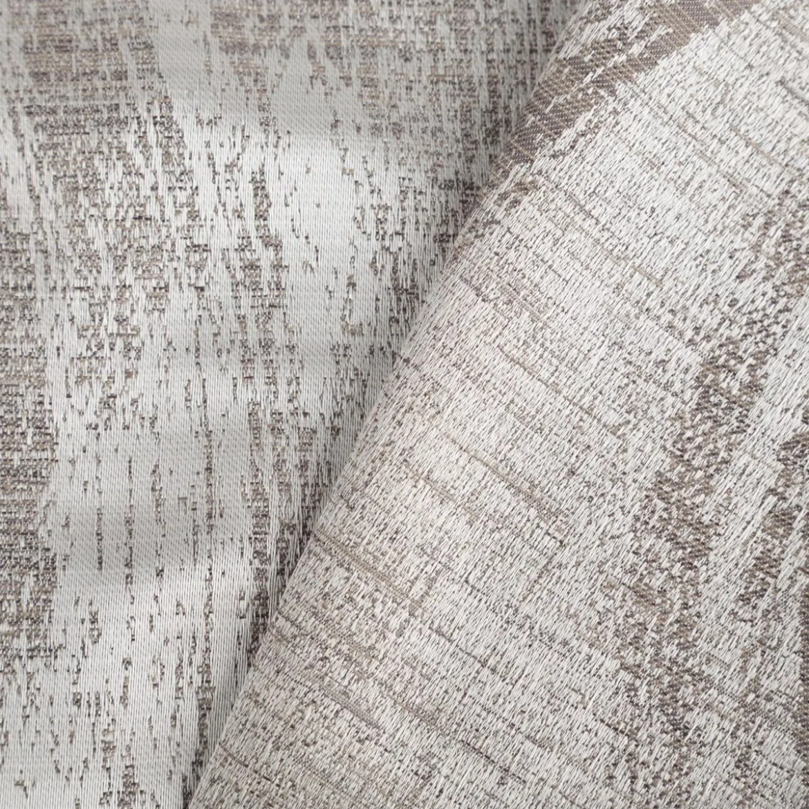 Vorhangstoff Jacquard Tindra helle Grautöne 154cm Breite