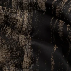 Vorhangstoff Jacquard Tindra Schwarz Gold 154cm Breite
