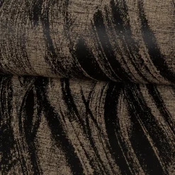 Vorhangstoff Jacquard Tindra Schwarz Gold 154cm Breite