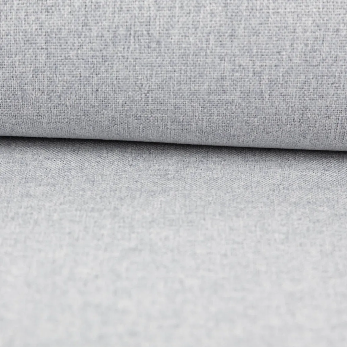Vorhangstoff Verdunklungsstoff Struktur Blau meliert Doubleface 1,47m Breite