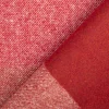 Vorhangstoff Wolloptik Landhauskaro weiß rot 140cm Breite