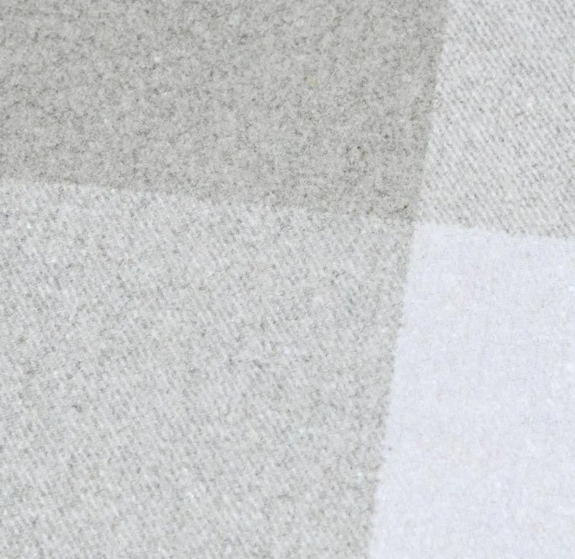 Vorhangstoff Wolloptik Landhauskaro weiß beige 140cm Breite