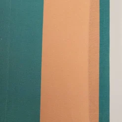 Vorhang Streifen apricot grün mit Smok-Schlaufenband 245x130cm (HxB) oder Wunschmaß von SCHÖNER LEBEN.