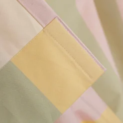 Vorhang Streifen flieder pistazie vanille mit Smok-Schlaufenband 245x130cm (HxB) oder Wunschmaß von SCHÖNER LEBEN.