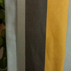 Vorhang Streifen Grün Grau und Blau mit Smok-Schlaufenband 245x130cm (HxB) oder Wunschmaß von SCHÖNER LEBEN.