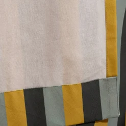 Vorhang Streifen Grün Grau und Blau mit Smok-Schlaufenband 245x130cm (HxB) oder Wunschmaß von SCHÖNER LEBEN.