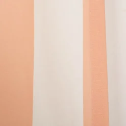 Vorhang Streifen peach ecru mit Smok-Schlaufenband 245x130cm (HxB) oder Wunschmaß von SCHÖNER LEBEN.