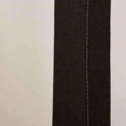 Vorhang Streifen schwarz ecru mit Smok-Schlaufenband 245x130cm (HxB) oder Wunschmaß von SCHÖNER LEBEN.
