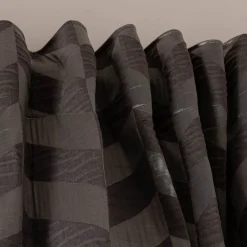 Vorhang Willow Doubleface Doppelgewebe Chevron Streifen anthrazit in 245cm hoch mit div. Breiten oder Wunschmaß von SCHÖNER LEBEN.