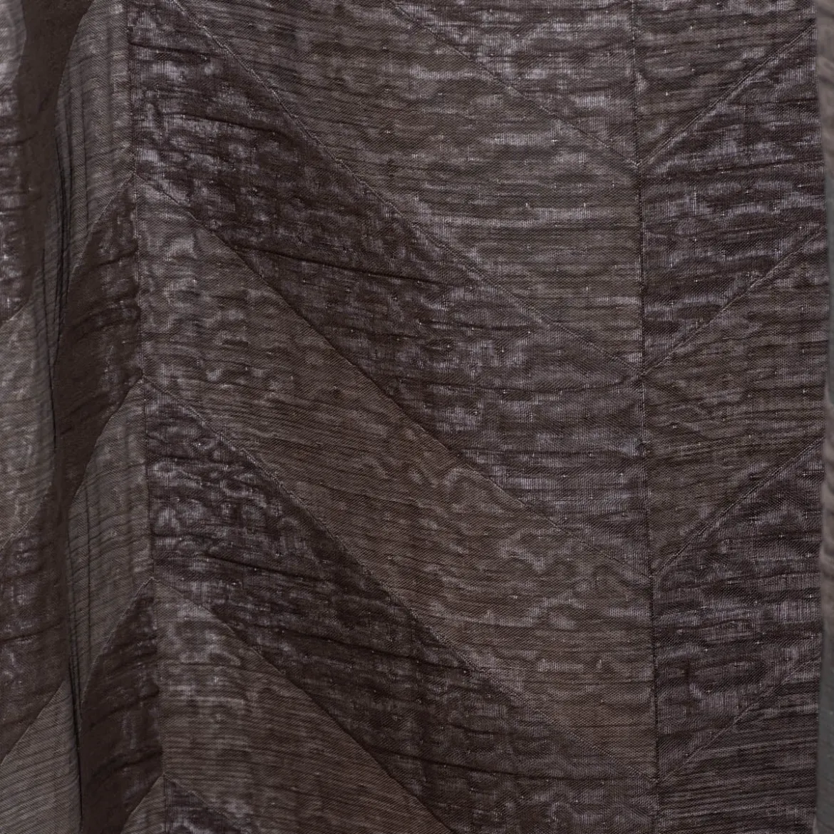 Vorhang Willow Doubleface Doppelgewebe Chevron Streifen anthrazit in 245cm hoch mit div. Breiten oder Wunschmaß von SCHÖNER LEBEN.