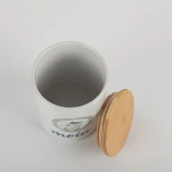 Vorratsdose aus Porzellan mit Bambusdeckel Moin 11x16cm von La Vida
