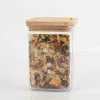 Vorratsdose mit Deckel aus Bambus 900ml 10x10x14,5cm