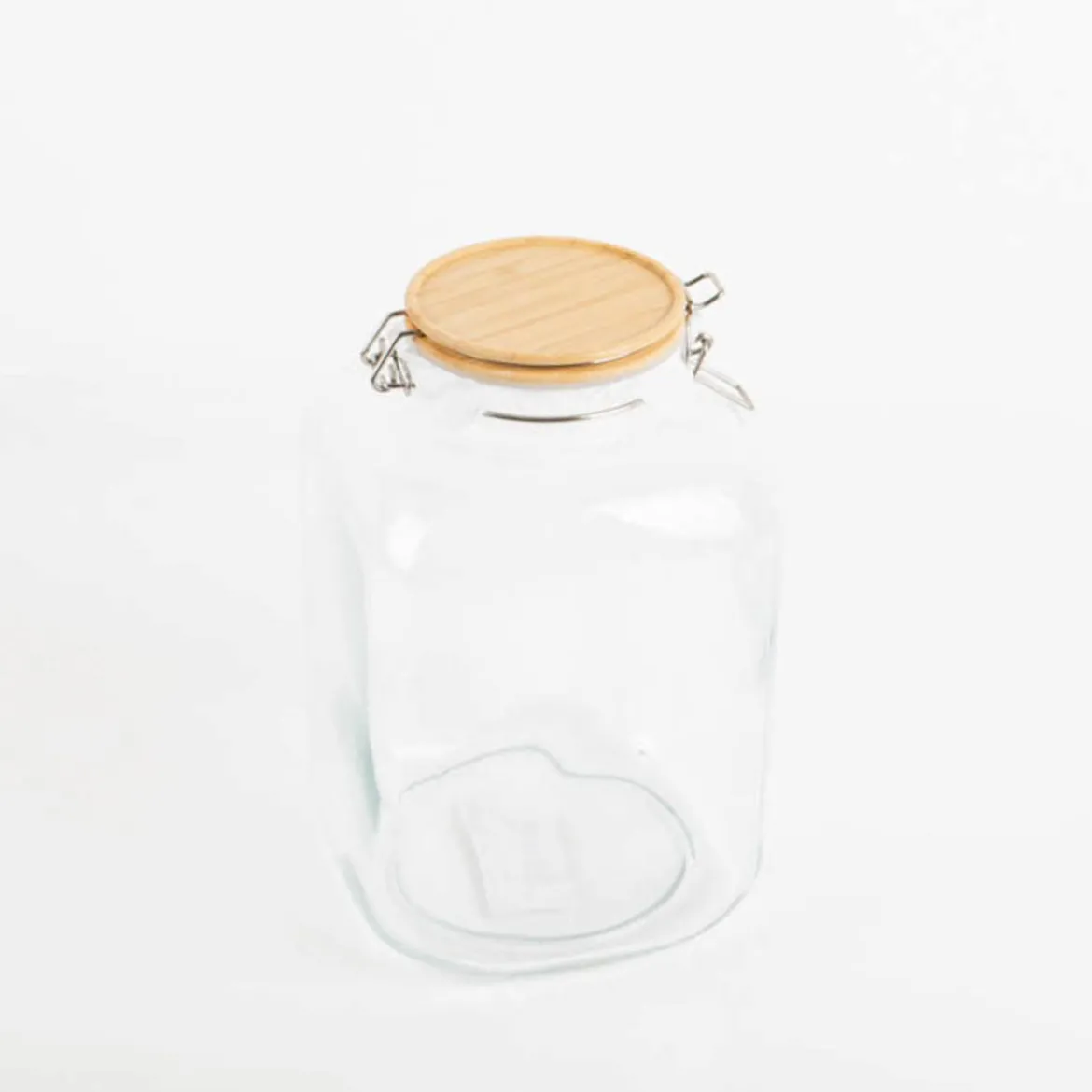 Vorratsglas mit Bambusdeckel 16x25cm (DxH) von Clayre & Eef