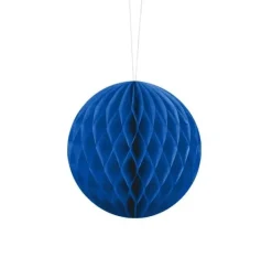 Wabenball Papier blau 10x10cm