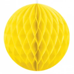 Wabenball Papier gelb 10x10cm