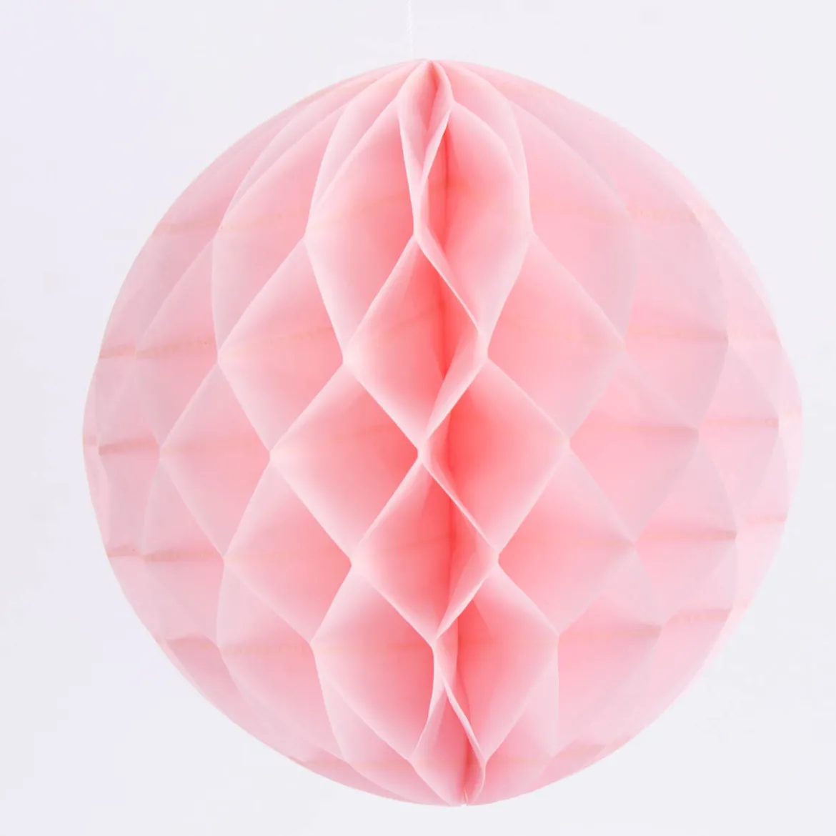Wabenball Papier hellrosa 10x10cm