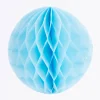 Wabenball Papier himmelblau 20x20cm