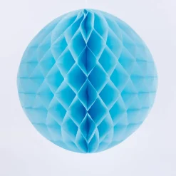 Wabenball Papier himmelblau 40x40cm