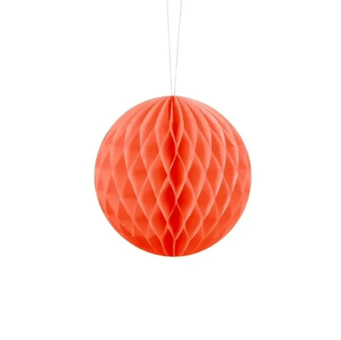 Wabenball Papier orange 10x10cm