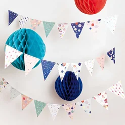 Wabenpapier Bälle blau, grün und orange von Rico Design im 3er Set