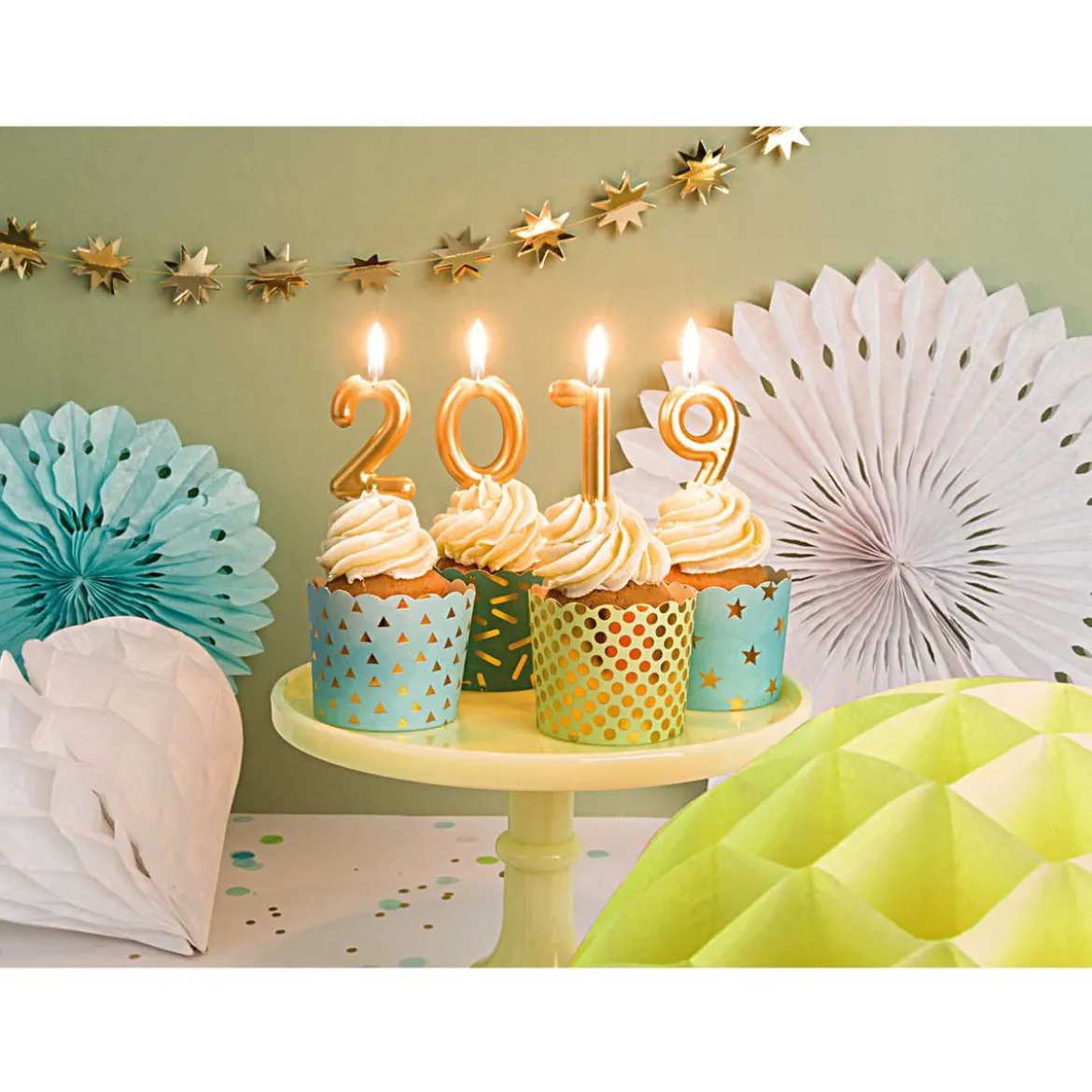 Wabenpapier Herzen weiß von Rico Design im 3er Set