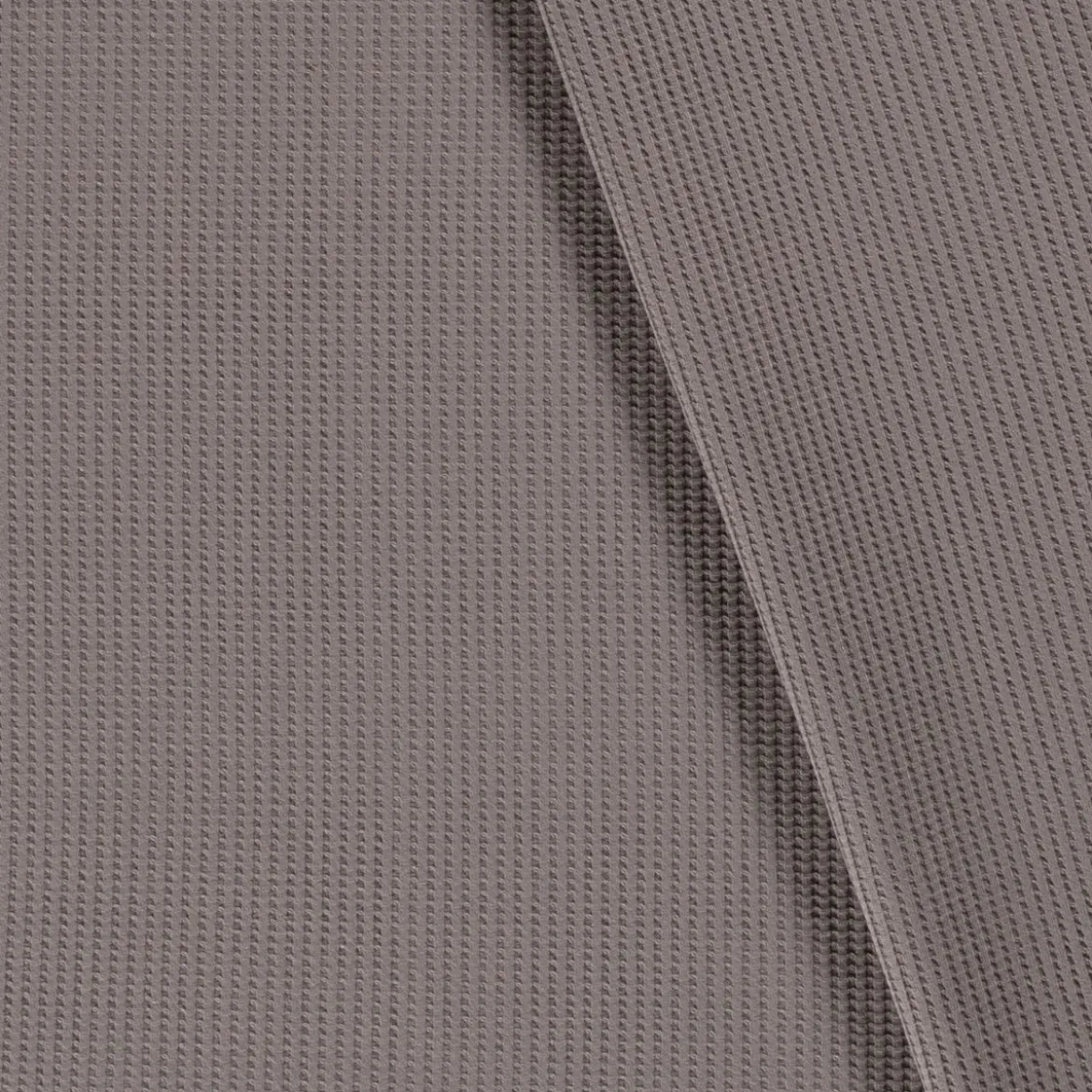 Waffeljersey Baumwolljersey uni grau 1,40m Breite