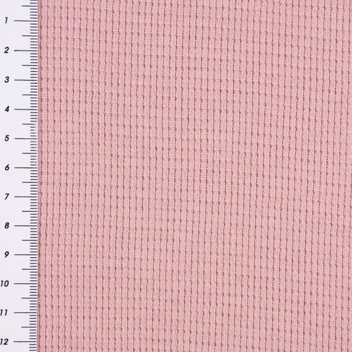 Waffeljersey Waffelstrick einfarbig altrosa 1,40m Breite