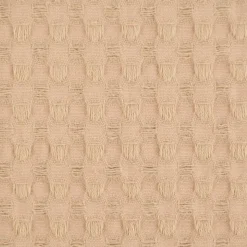 Waffelpique soft Waffelstoff Baumwolle uni sand 1,35m Breite
