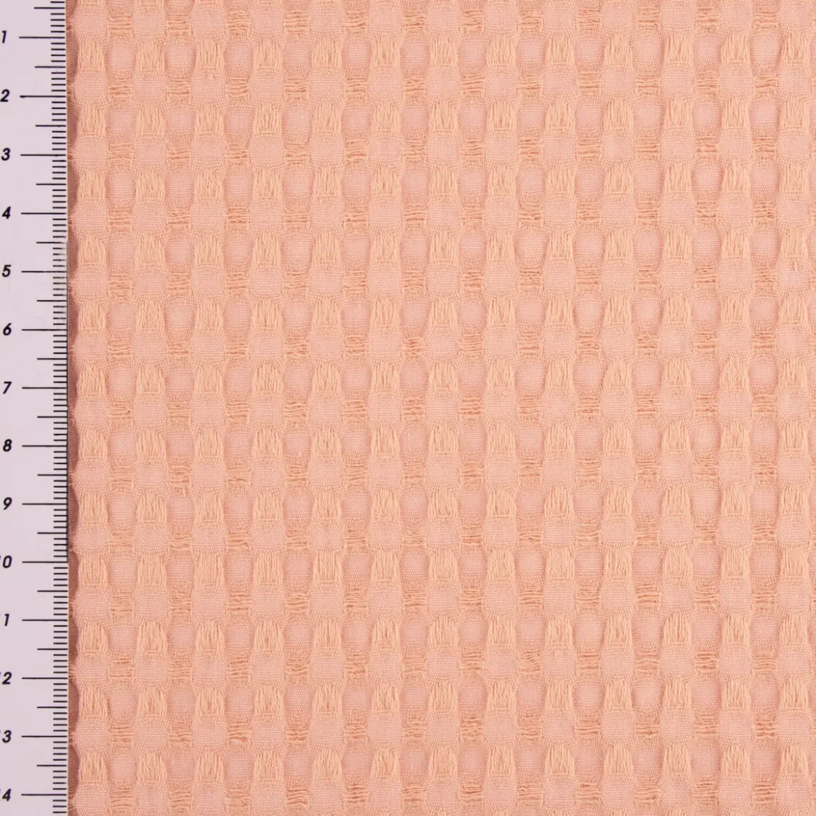 Waffelpique soft Waffelstoff Baumwolle uni hellrosa 1,35m Breite
